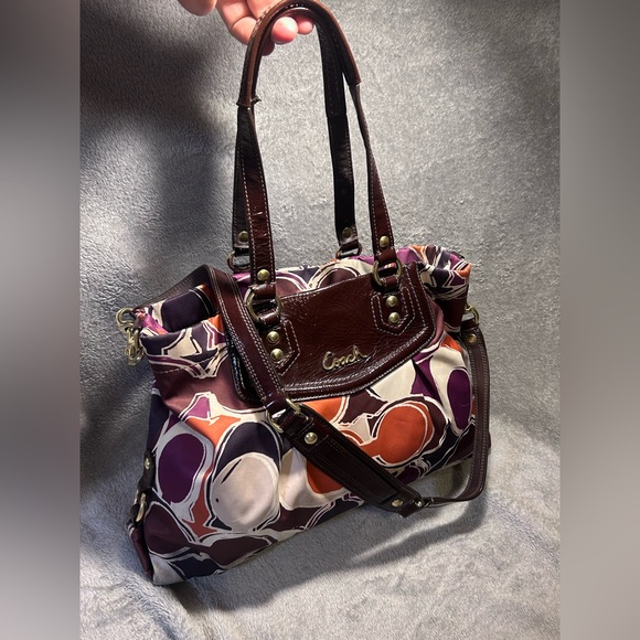 Coach Handbags - Coach Ashley Scarf Print Satchel
